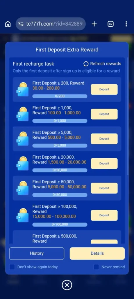 TC777 Game bonus Image
