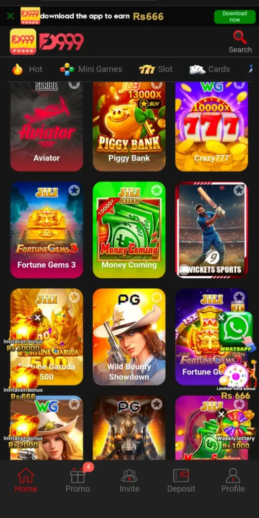 FD999 App Home Image
